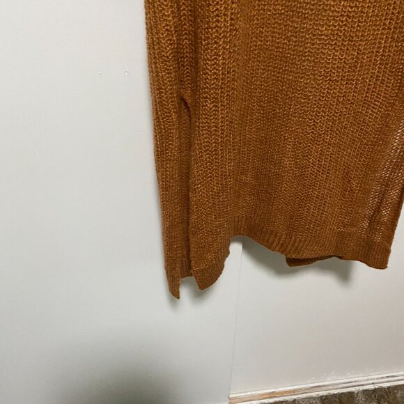 NWOT - Beautiful long sleeve rust/brown/gold maxi sweater/jacket, size L - Picture 10 of 16